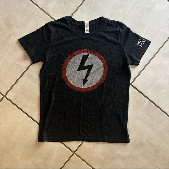 Marilyn Manson Shock Logo Shirt Rare Antichrist Superstar Logo Goth Size Small - Picture 2 of 5